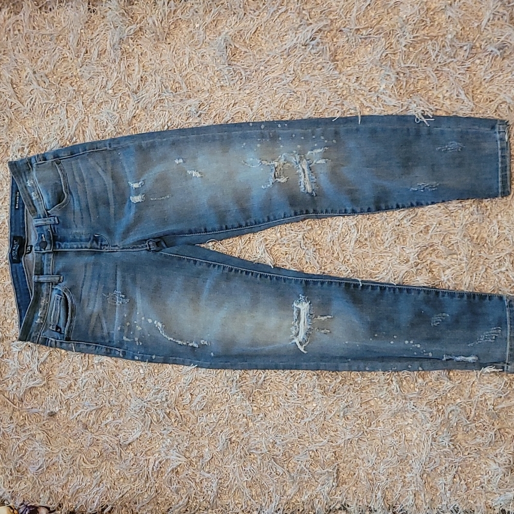 Judy Blue, 7/28, Relaxed Fit Distressed Jeans